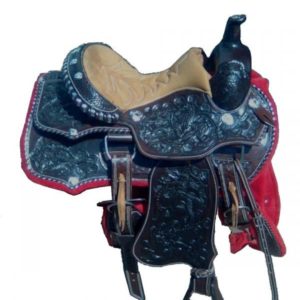 Sela Americana Especial Entalhada com Manta Cores: Marrom/Preta/Havana/Natural