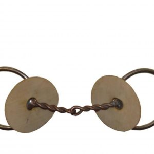 Bridão de Aço Inox Modelo D Torcido com Bocal de Ferro com Protetor