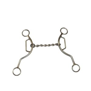 Freio de Ferro Niquelado Levantador para Doma com Corrente