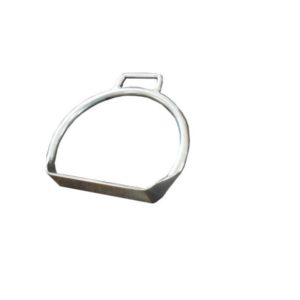 Estribo de Aço Inox Argolão 100x3/8 com Meia Chapa