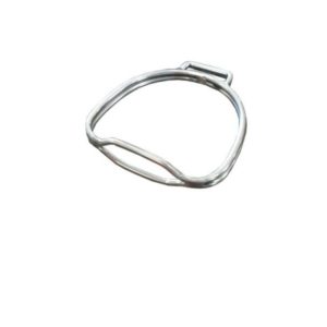 Estribo de Aço Inox Duplo Vazado 1/4