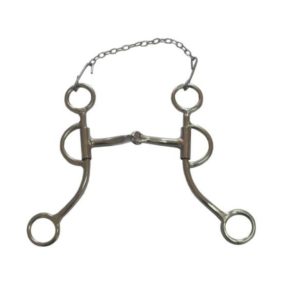 Freio Bridão de Ferro Niquelado para Doma