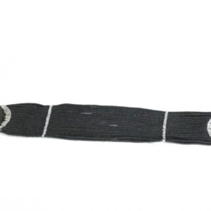 Barrigueira de Algodão Cinza 22 Fios com Argola de Metal 2.1/4 Polegadas