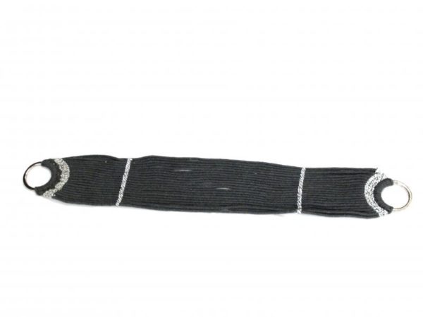 Barrigueira de Algodão Cinza 22 Fios com Argola de Metal 2.1/4 Polegadas