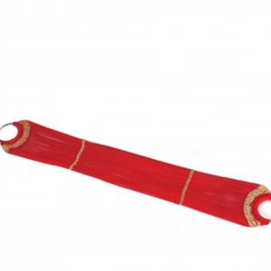 Barrigueira de Algodão Vermelha 22 Fios com Argola de Ferro 2.1/4 Polegadas