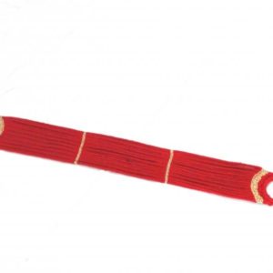 Barrigueira de Algodão Vermelha 18 Fios com Argola de Ferro 2 Polegadas