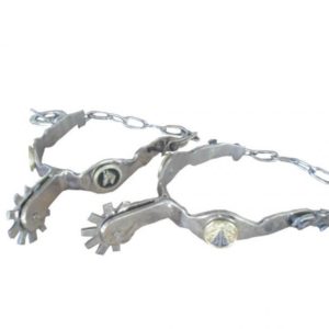 Espora de Aço Inox Trabalhada Nossa Senhora Aparecida sem Correia