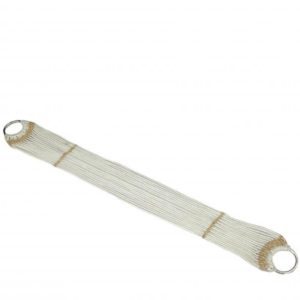 Barrigueira de Polipropileno Branca 18 Fios com Argola de Metal 2 Polegadas