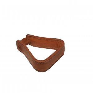 Estribo Encapado Couro com Passador para Sela Australiana Cores: Havana/Preto/Marrom