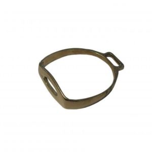 Estribo de Metal Amarelo Meia Lua Argolão