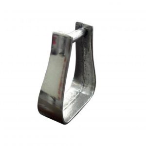 Estribo de Alumínio para Sela Largo Com Passador 70mm Lixado e Polido