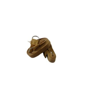 Loro de Fita Polietileno 34mm com Argola de Ferro Niquelado Cores: Bege e Preto