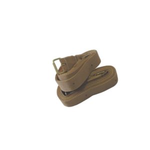 Loro de Fita Polietileno 40mm com Fivela de Ferro Niquelado Cores: Bege e Preto