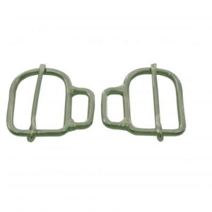 Fivela de Ferro Niquelada para Mangote com Orelha