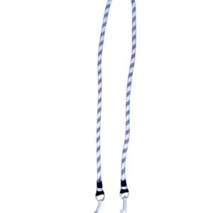 Rédea de Algodão Tricolor com Argola de Metal