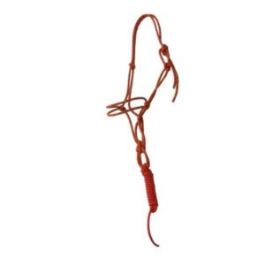 Burçal de Corda Polietileno/TNT de Nó Vermelho 8mm Cores: vermelho e Preto Mesclado