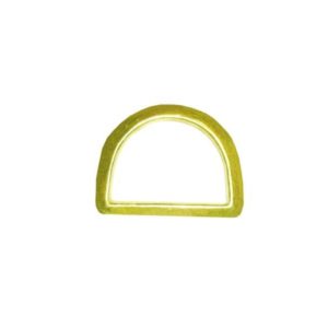 Meia Argola de Metal Mexicana Pesada Amarela 75mm 3 Polegadas