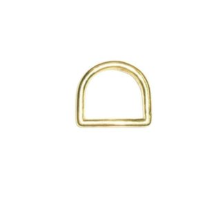 Meia Argola de Metal Leve Amarela 44mm 1.3/4 Polegada 21 Un/Kg