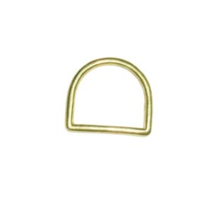 Meia Argola de Metal Leve Amarela 63mm 2.1/2 Polegadas 16 Un/Kg