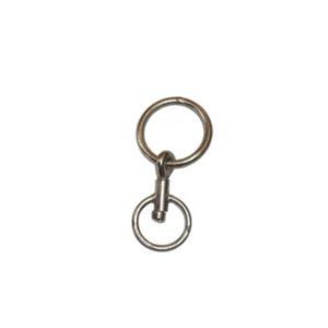 Girador de Ferro 5/16 Niquelado Cuiabano com Argola 57mm 2.1/4 Polegada