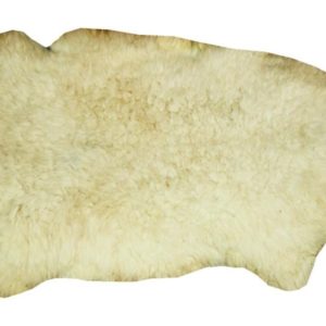 Pelego de Lã de Carneiro Grande Cores Branco/laranja/Marrom