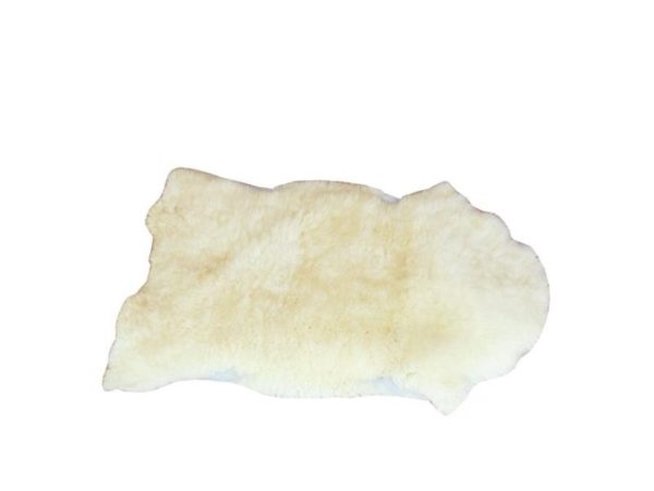 Pelego de Lã de Carneiro Pequeno Cores: Branco/Laranja/Marrom