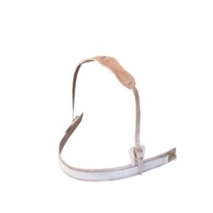 Peiteira de Sola Cromo para Charrete com Fivela de Ferro Niquelado