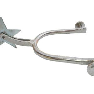 Espora de Ferro Niq. J.C 05 Pontas 5/16 com Botão sem Correia