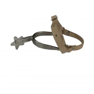 Espora de Ferro Niq. para Boi de Rodeio com Correia