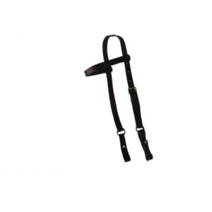 Cabeçada de Couro 22mm com Argola de Ferro Cor Havana