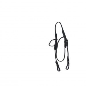 Cabeçada de Couro Trançada com Argola de Aço Inox Cores: Marron