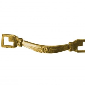 Cabeção de Metal Amarelo Serrilhado