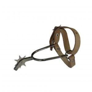 Espora de Ferro  Niq. Bico de Arara 1/4 com Argola com Correia