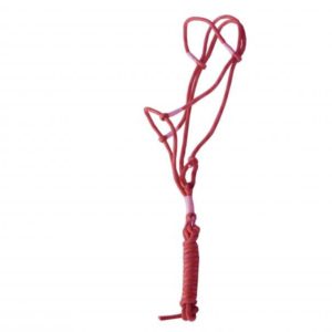 Burçal de Corda Polietileno/TNT 8mm com Charrua Cores: Vermelho e Preto