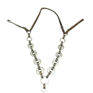 Peiteira de Argola de Aço Inox Dupla com Virola