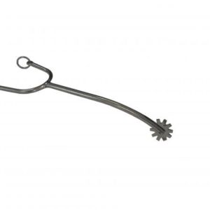 Espora de Aço Inox 5/16 Cachorro 22cm com Roseta de Metal sem Correia