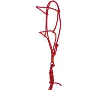 Burçal de Corda Polietileno/TNT Amarrado Vermelho  8mm Cores: vermelho