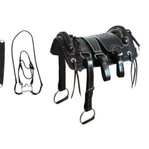 Arreio Banana Especial Completo Couro com Argola de Aço Inox