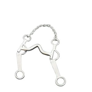 Freio de Aço Inox Gaucho Perna Chapa com Bocal Alto