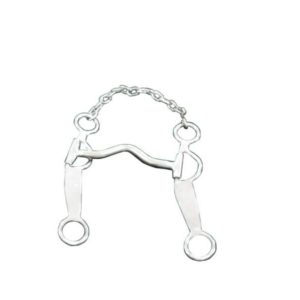 Freio de Aço Inox Gaucho Perna Chapa com Bocal Baixo