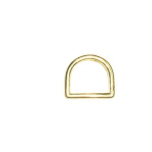 Meia Argola de Metal Leve Amarela 38mm 1.1/2 Polegada  32 Un/kg