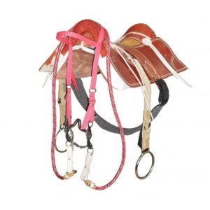 Arreio 1008 Havana Completo de Fita Polipropileno com Argola de Metal Chata Cores: Havana