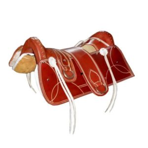 Arreio 1008 Havana com Argola de Metal Chata com Travessão Cores: Havana