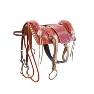 Arreio Banana CM Completo Couro com meia Argola de Metal