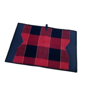 Manta para Sela Americana Xadrez Cores Artesanal com Feltro 90x60