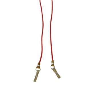 Rédea de Polipropileno Vermelha com Argola de Ferro