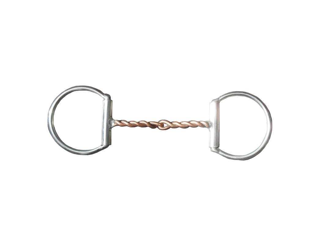 Cód 1867 Bridão de Aço Inox Modelo D Torcido com Bocal Ferro (2)