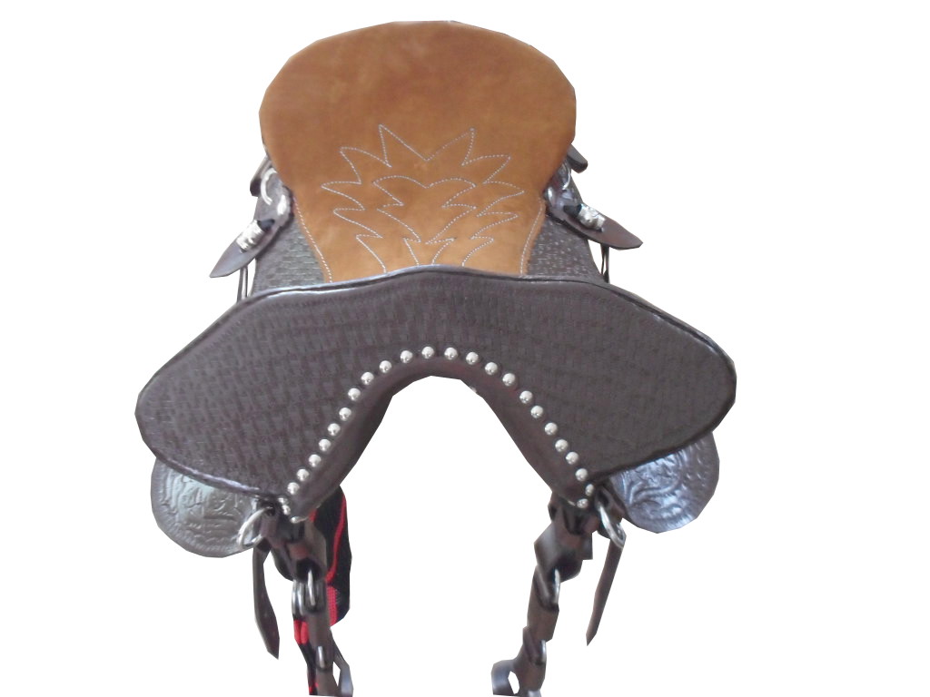 Cód 1178 Arreio Lombilho para Doma Completo Couro Acento Sela com Argola Inox