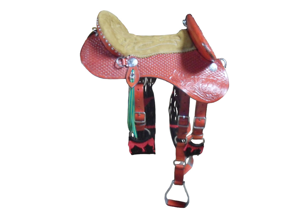 Cód 1178 Arreio Lombilho para Doma Completo Couro Acento Sela