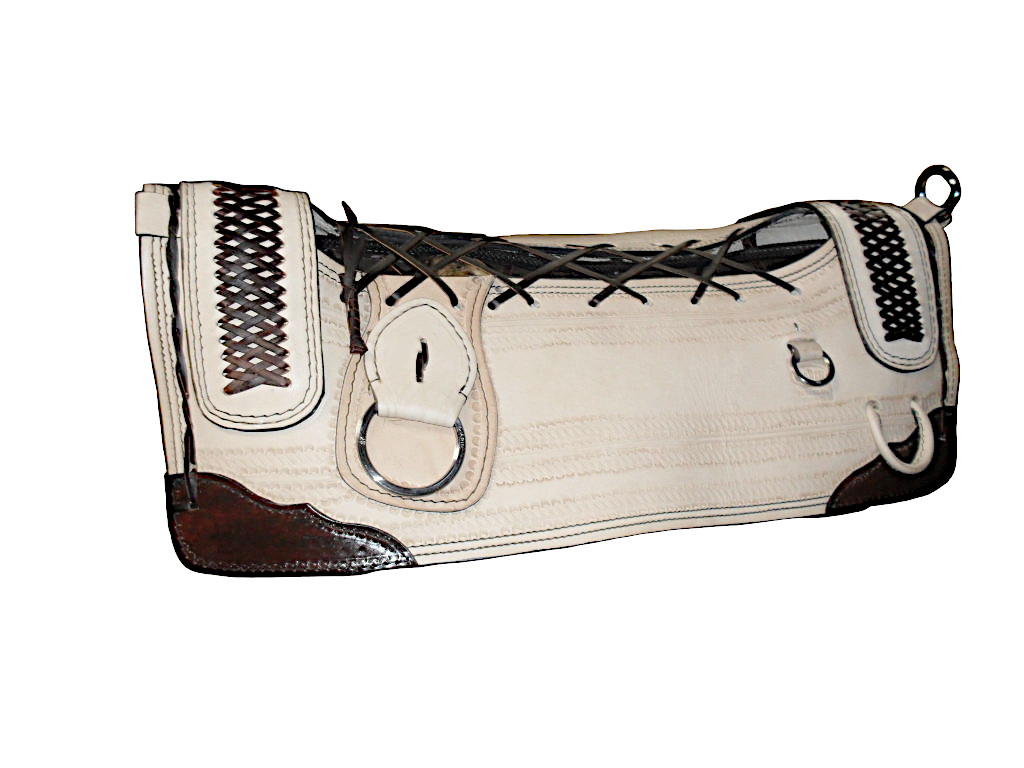 Cód 2746 Arreio Banana Baratao especial com travessao largo argola de inox trancado meio curtume com 65cm comprimento (4)